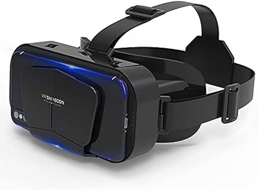 BELLSBERRY VR Headset ，Compatible iPhone & Android Phones in 4.7"-7.2" Screen, Lightweight & Adjustable HD 3D Virtual Reality Glasses for Kids or Adults, Black